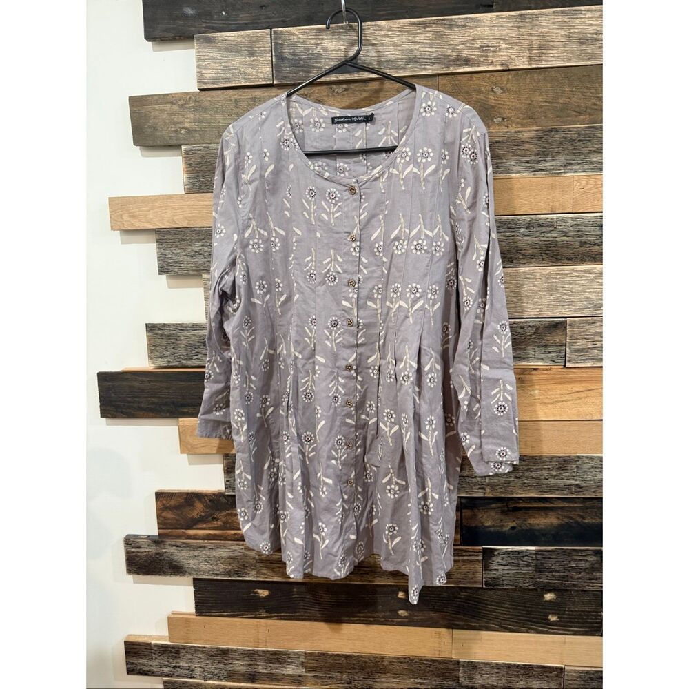 Gudrun Sjoden top blouse sz L